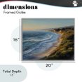 thumbnail image 4 of Stupell Industries Tropical Rounded Coastline View Gray Framed Giclee Art, 20 x 16, by Franklyn Gregory, 4 of 8