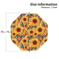 thumbnail image 2 of Rateoe Diamond Bohemian Sunflower Drawing Drink Coasters Set of 4 Leather Coasters Spill Protection for Table Desk,Durable and Non Slip Leather Coaster ,4 Inches Drink Mats-Octagon, 2 of 6