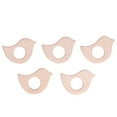 thumbnail image 4 of 5Pcs Forma de Pájaro Lindo Mordedor para Bebés Alivio del Dolor Juguetes de Madera para la Dentición del Bebé Juguetes de Sonajero de Madera Juguetes para Mordedores para Bebés DIY Ni?os Peque?os Coll Ecomeon no, 4 of 6