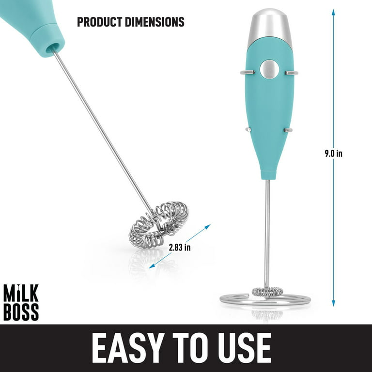 Zulay Kitchen MILK BOSS Milk Frother With Stand - Metallic Ice Blue, 1 -  Fry's Food Stores