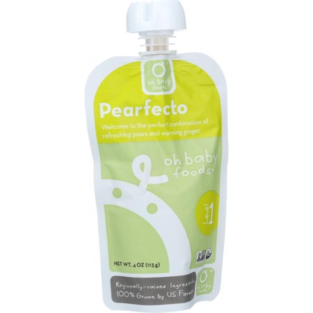 UPC 853382002038 product image for Oh Baby Foods Organic Baby Food - Puree - Level 1 - Pearfecto - 4 oz - Case of 6 | upcitemdb.com