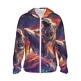 thumbnail image 2 of Lsque Astronaut Dolphin UPF 50+ Lightweight Sun Protection Men's Women's Long Sleeve Shirt, Hoodie Performance -Small, 2 of 9