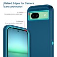 thumbnail image 3 of Petocase for Google Pixel 8A Case,Shockproof Dust/Drop Proof 3-Layer Full Body Protection [Without Screen Protector] Rugged Heavy Duty Cover Case for Google Pixel 8A,Green, 3 of 7
