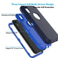 thumbnail image 3 of Njjex ull Body Shockproof Silicone Plastic Rugged Case for iPhone XR, Navy Blue, 3 of 7