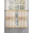 thumbnail image 5 of Yellow Summer Coastal Bathroom Window Curtain, Modern Ocean Waves Starfish Shell Light Filtering Coffee Kitchen Curtains, Bedroom Living Room Curtains 2 Panel 84"x54", 5 of 6