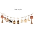 thumbnail image 2 of 59Inch Halloween Acrylic Hanging Banner - Rustic Fall Pumpkin Ghost Skull Witch Hat Hanging Garland with Tassels - Vintage Autumn Thanksgiving Wall Mantel Fireplace Party Decor, 2 of 7