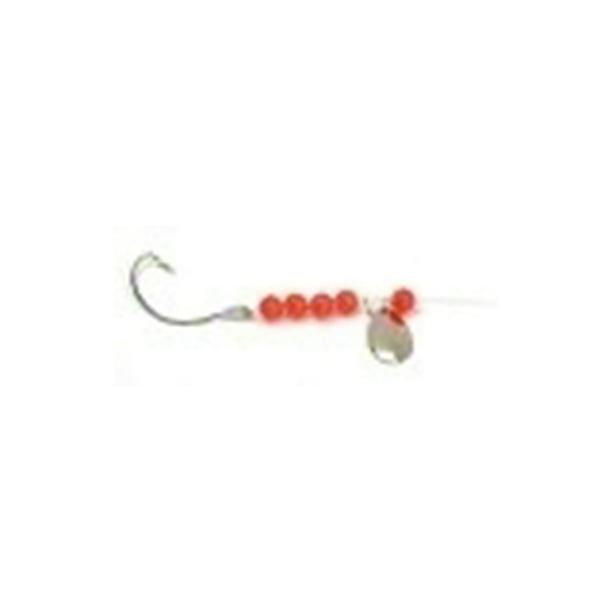 Sea Striker S503R-2/0 Snelled Hooks 6 Per Pack Size 2/0 Nickel Wide Gap ...