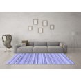 thumbnail image 3 of Ahgly Company Indoor Square Abstract Blue Modern Area Rugs, 3' Square, 3 of 4