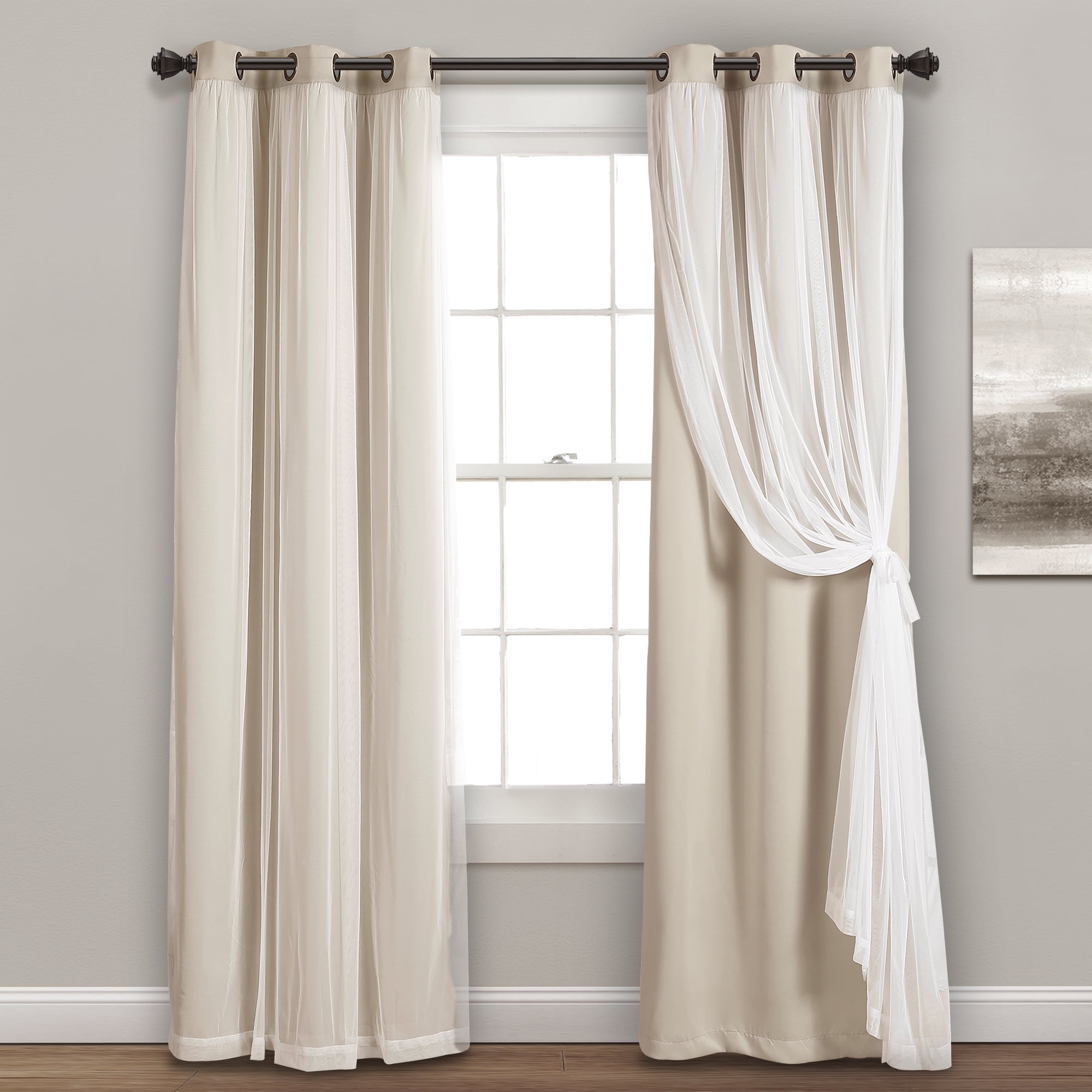 Solid Sheer Panel window Curtain Available in different colors and sizes 