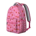 thumbnail image 2 of Strawberry Print Backpack for Women & Students - Trendy School Bag for College & Work, Durable Roomy Laptop Backpack with Pockets, Sweet Strawberry Gift, 2 of 6