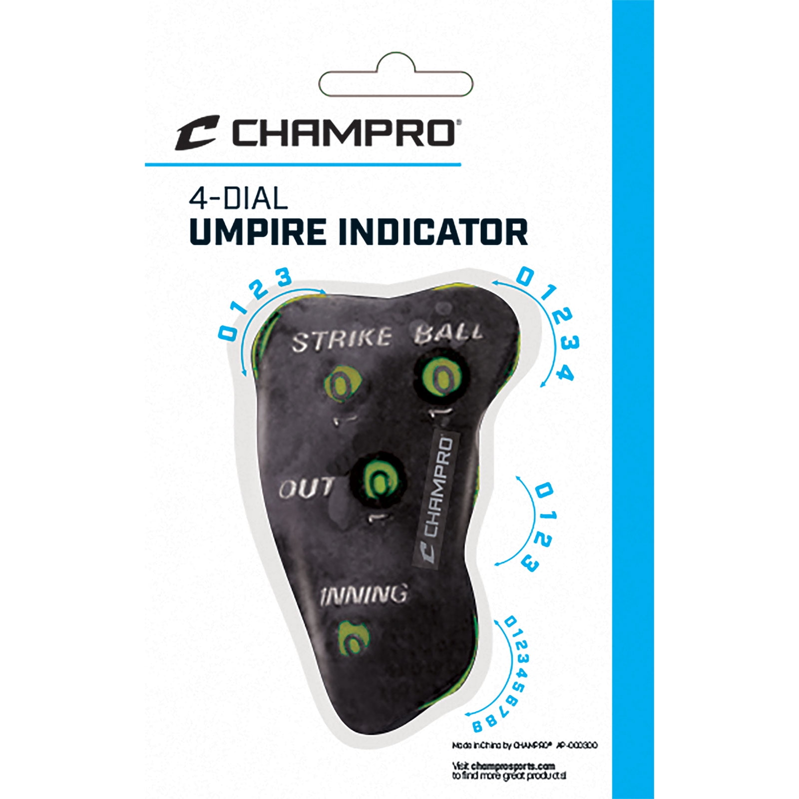 Champion Sports 3 Wheel Standard Optic Yellow Umpire Indicator PI 3-Pack 