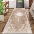 thumbnail image 2 of 2x6 FT Kitchen Runner Rugs Non Skid Washable, Faux Wool Rug Runners for Hallways Bathroom Carpet Runner, Soft Indoor Modern Floor Rug for Entryway Laundry Room, 2 of 11