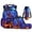 Neon Dinosaur Pattern, variant on Pzuqiu Tractor Print 4-Piece Boys Backpack Set-17 Inch Large Capacity Backpack with Lunch Box Pencil Case Water Bottle Holder,Suitable for Elementary Middle School Back to School