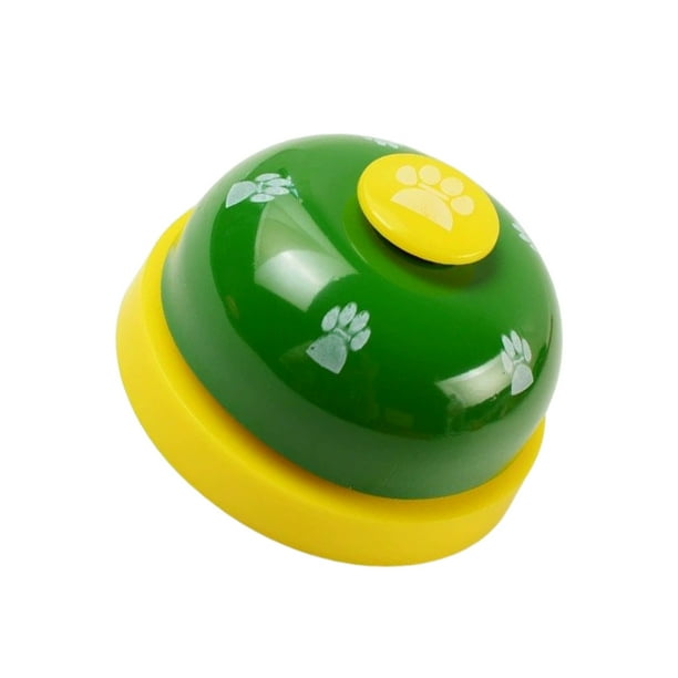 Greeniant Juguetes interactivos, mano de obra multicolor, accesorios para cachorros, campana de cena, tamaño compacto, anillo de huella de juguete Suministros para perros Verde amarillo Greeniant PT004192-05