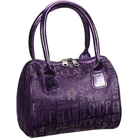 Modella Text Glitz Duffle, Purple, 1ct