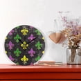 thumbnail image 2 of GZHJMY Mardi Gras Wall Clock, Silent Non Ticking Battery Operated Round PVC Clock for Kitchen Office School Home Decorative, 2 of 7