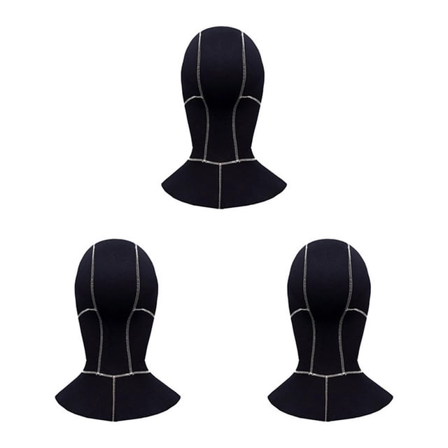 Greeniant Keep Diving DH-321 3mm Neopreno Dive Cap Hood Hombres Mujeres Head Cover Natación Sombrero Deportes acuáticos Accesorios Silver Line M Type1 NO1 Greeniant CBP188364