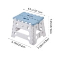 thumbnail image 3 of Portable Folding Stool for Indoor and Outdoor Use, Compact Plastic Chair with Non-Slip Base for Camping Fishing and Home in Blue, 3 of 6