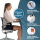 thumbnail image 5 of Almohada de respaldo lumbar ComfiLife para silla de oficina, coche, gris, 5 of 7