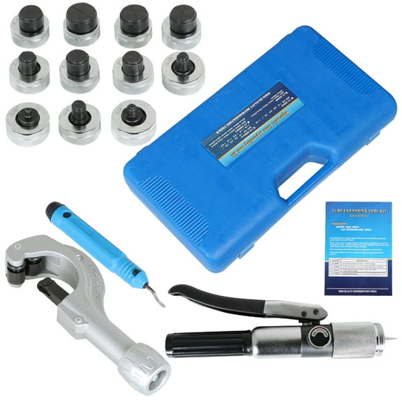 findmall New HVAC Hydraulic Swaging Tool Kit For Copper Tubing Expanding 3/8" to 1-5/8"