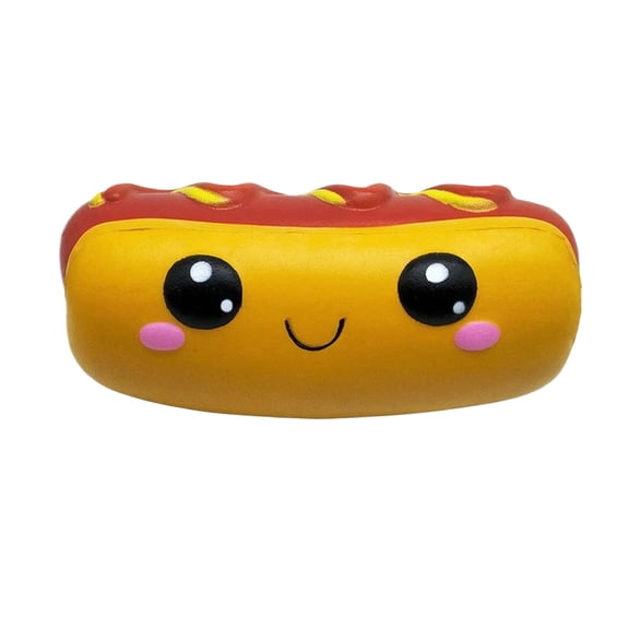 ` Relaxation Toy, Squeeze Toy, 5.5X2 In, Stretchy Squeeze Toy, Relaxation Relief ItemsforKids, Cute Decor, Desk Decor, Hot Dog Shape, Kids Toy, Foam, Pack 1 Pc`