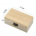 thumbnail image 4 of LAMIRO Plain Wood Wooden Square Hinged Storage Boxes Craft Gift Box,S+M+L, 4 of 7