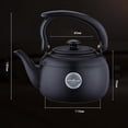 thumbnail image 5 of Stainless Steel Teapot Kettle Stovetop Cookware Kitchenware Stovetop Tea Kettle Ergonomic Handle for Boiling Hot Water Tea,  Tea Kettle 1.0L for Home Kitchen Black, 5 of 7