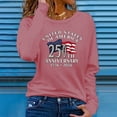 thumbnail image 2 of MEICHEN Women's Long Sleeved T Shirt American Flag 250th Anniversary 1776-2026 Sports Shirt Printed Round Neck Daily Outdoor Casual Top, 2 of 4