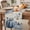 Flax, variant on Navy Blue Pumpkin Fall Table Runner - 108 Inch Long Thanksgiving Leaves Pastoral Cotton and Linen Blended Dress Scarves Farmhouse Table Runner for Kitchen Dining, Coffee Table, 13" x 108"