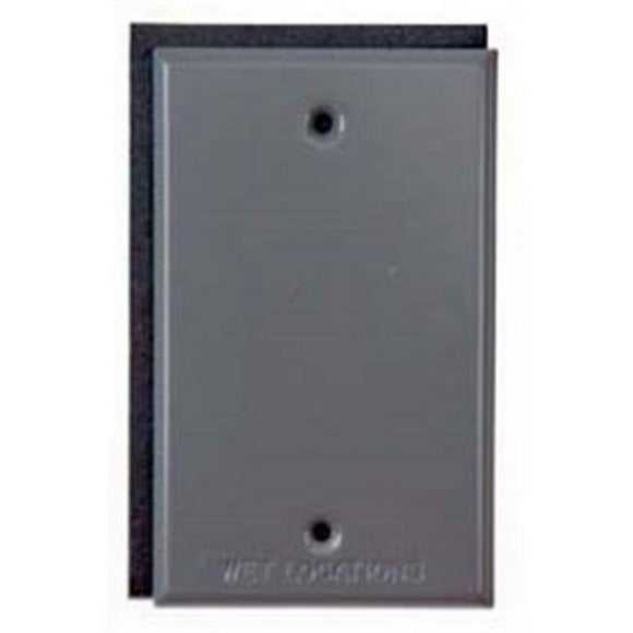 Hubbel Electric Raco Gray Single Gang Blank Switch Plate Cover 5173-0