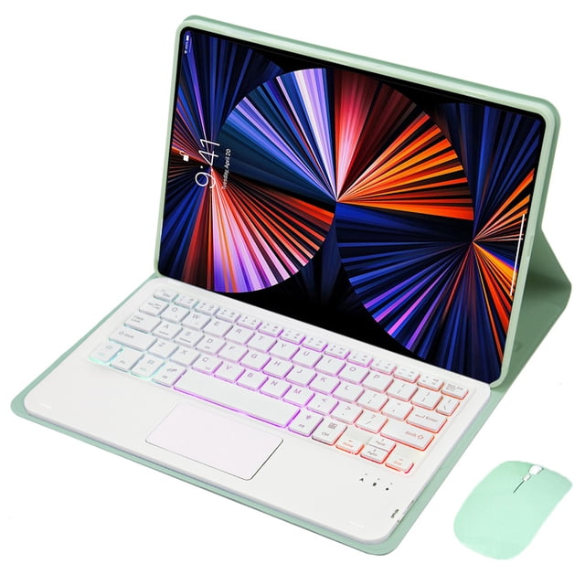 Case for Lenovo Tab M10 FHD Plus 10.3'' Tablet Wireless Keyboard TB-X606F TB-X606X Magnetic Touchpad Backlight Keyboard Cover mint with mouse Italian