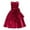 Wine, variant on QUOTAY Baby Girls Bow Dress Mid Length Casual and Party Gown for Toddlers Baby Girls' Dresses Dark Blue,100