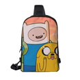 thumbnail image 2 of Adventure Time Characters Sling Bag For Women And Men Crossbody Backpack Chest Bag Diagonally Dual Pocket Daypack Purses For Travel Hiking Gym Running, 2 of 8