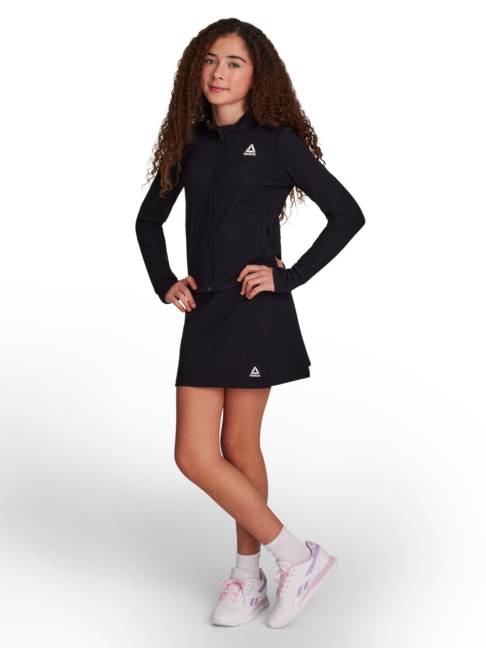 Reebok Girl's Performance Skort with Built-In Shorts, Sizes 4-18