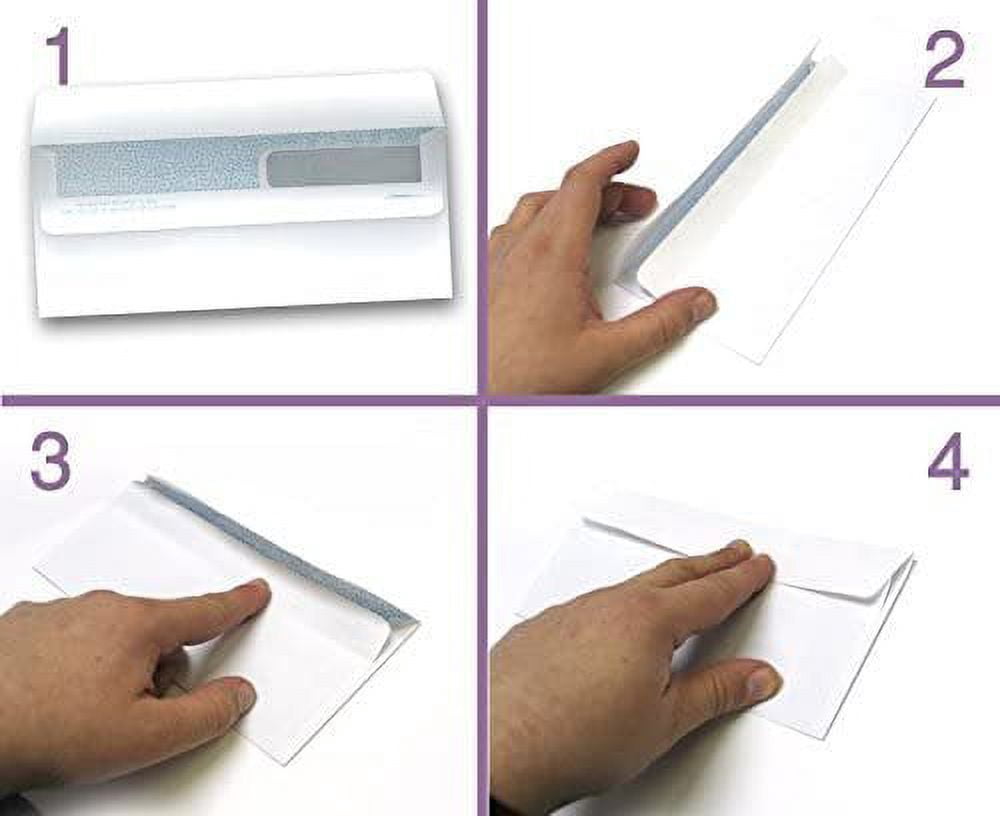 #9 Ready-Seal Double Window Security Tinted Check Envelopes, Compatible for QuickBooks Checks, Sage 100 Program, Blackbaud Software ETC, Case of 2500 Envelopes