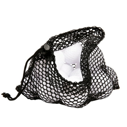 ORDDIART 3Pcs Black Net Drawstring Bag for Storage Mesh Bags 11.8 x 11.4in