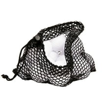 ORDDIART 3Pcs Black Net Drawstring Bag for Storage Mesh Bags 11.8 x 11.4in