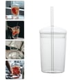 thumbnail image 5 of Vaso de vidrio con pajita Vaso de vidrio de gran capacidad Vaso para bebidas para el hogar Vaso de vidrio para beber, 5 of 5