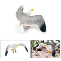 Seagull Figurines for Coastal Decor - Set of Nautical Bird Statues for Home, Garden & Tabletop - Assorted Color Seagull Ornaments - Shelf, Patio & Beach House Decoration