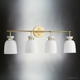 thumbnail image 4 of Luxury Minimalist Bath Light, Small Size: 11''H x 6.625''W, with Transitional Style Elements, Brushed Gold Finish, UHP5010 from the Underwood Collection by Urban Ambiance, 4 of 5