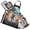 Astronaut and Colorful Planets, variant on Cartoon Rocket and Planet 5 Pcs Kitchen Set Heat Resistant Oven Mitts and Non-Slip Pot Holders with Adjustable Cooking Apron