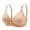 Beige, variant on Women Active Solid Bra Front Buckle Lace Edge Seamless Yoga Sleep Bra for Movement and Comfortable Support 46 Blue
