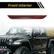 thumbnail image 3 of Recubrimiento de mango interior del lado del pasajero para Jeep Wrangler JL JLU 18-24 ABS de fibra de carbono roja, 3 of 6