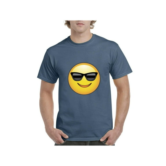 Normal is Boring - Men's T-Shirt Short Sleeve, up to Men Size 5XL - Emoji with Sunglasses