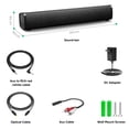 thumbnail image 2 of 2.1 Channel Bluetooth 5.0 Soundbar with Deep Bass, Optical & AUX Inputs, Compact Wall-Mountable Sound Bar for TV, Home Theater & Gaming, 2 of 9