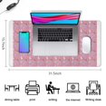 thumbnail image 5 of Long Mouse Pads for Desk,Pink Cartoon Unicorn Dessert Pattern Desk Mats on Top Of Desks, Desk Mouse Pad Extra Large with 3mm Non-Slip Base and Stitched Edge for Gaming,Office,Work,Home 31.5"x15.7", 5 of 6