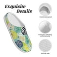 thumbnail image 5 of Fotbe Shell Clam Pattern Women's Fuzzy Curly Fur Memory Foam Loafer Slippers Indoor Outdoor Slippers Winter Home Shoes-37/38, 5 of 7