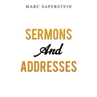 Sermons and Addresses Marc Saperstein (Paperback)
