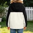 thumbnail image 6 of Cethrio Girls Zip up Jackets, Waterproof Lightweight Outdoor Long Sleeve Kids Windbreaker Black Size 5-6 T, 6 of 6