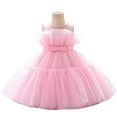 thumbnail image 4 of Lilgiuy Little Girls Wedding Dress Sleeveless Lightweight Puff Gown for Going Out Camping Shopping Clearance, 4 of 5